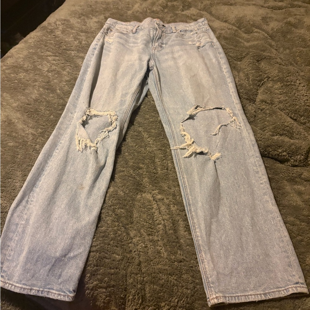 American Eagle Outfitters Light Blue High Rise Jeans